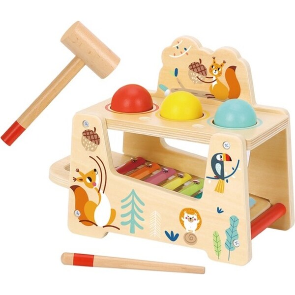 Tooky Toy Pound & Tap Ball Bench w/ Xylophone Kids/Children Fun Playset 2y+