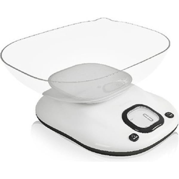 Sansai Digital LCD LED Kitchen Food Weigh Scale w/ Bowl 21x23cm Assorted