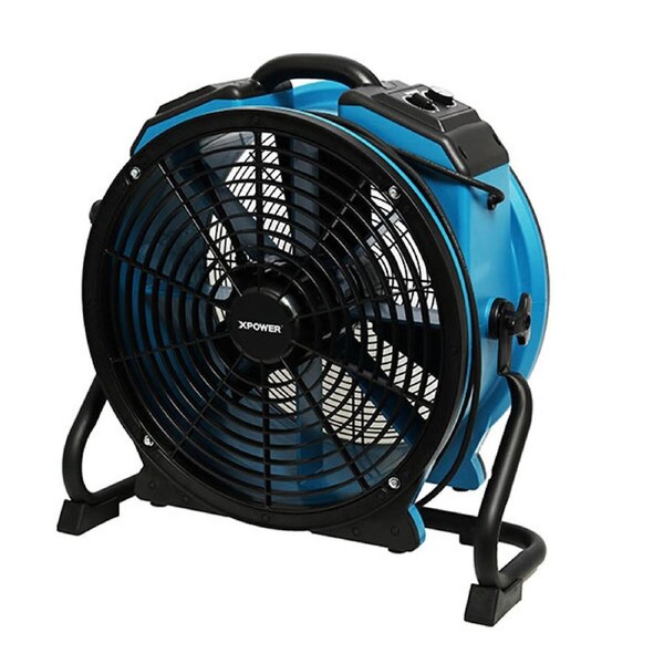 XPower Turbo-Pro Sealed Motor Heavy Duty Industrial Axial Fan Air Mover Blue
