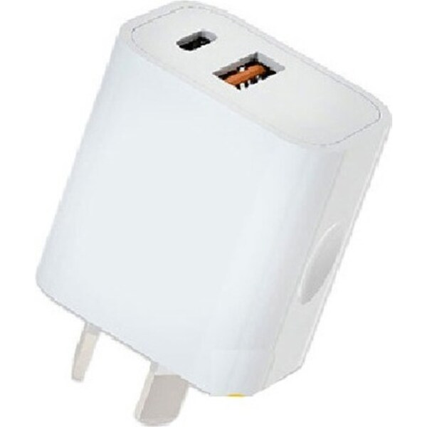 Sansai 20W USB A & C Compact Wall Quick Charger Plug Travel Adapter Assorted