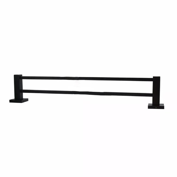 Black Double Towel Rail Rack Bars SS304 Wall Holder 800mm
