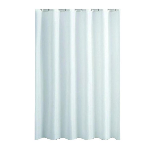 Plain White Shower Curtain 2m x 2.4m Extra Long
