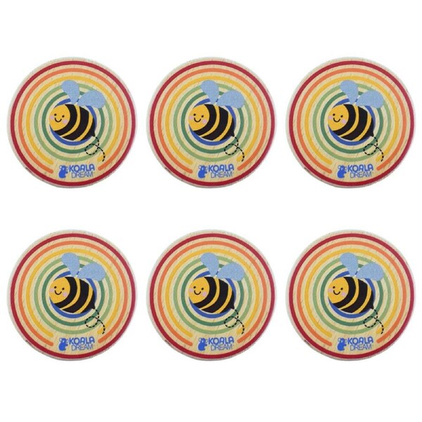 6x Koala Dream Buzzy Days Bee Rainbow Kids/Children Yo-Yo Round Fun Toy 3y+