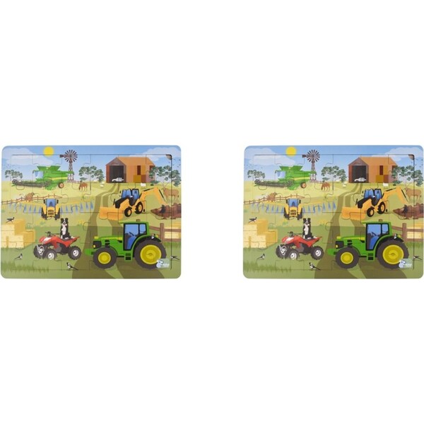 48pc Koala Dream Aussie Farm Vehicles Kids Educational Jigsaw Puzzle 18m+