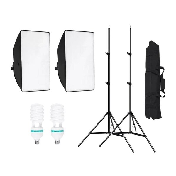 Photography Softbox Continuous Lighting Soft Box Light Stand Studio Kit