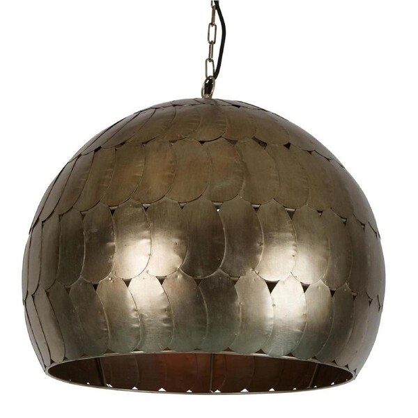 Belle Pangolin Ceiling Pendant Light Hanging Lamp Home Decor MED 45cm Pewter