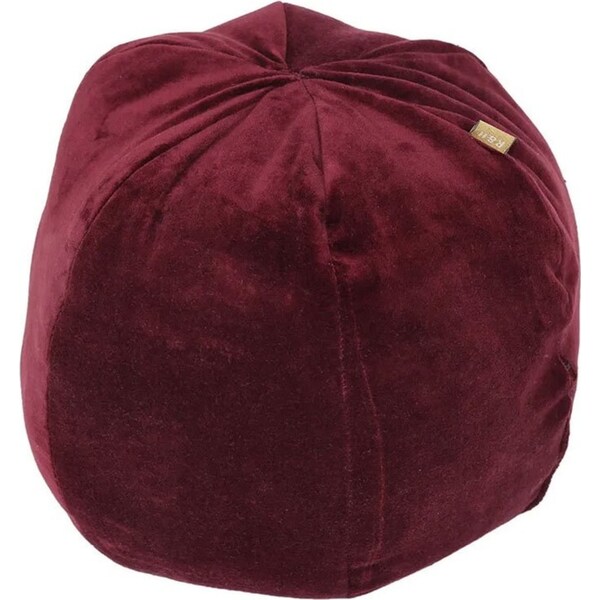 Belle Velvet Ruby Red Ballroom Cushion Seat Cover Round 30cm