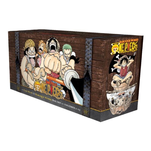 One Piece Box Set 1: East Blue and Baroque Works Volumes 1-23 with Premium