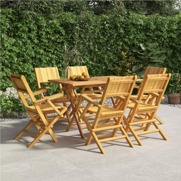 Folding Garden Chairs 6 pcs 55x61x90 cm Solid Wood Teak vidaXL