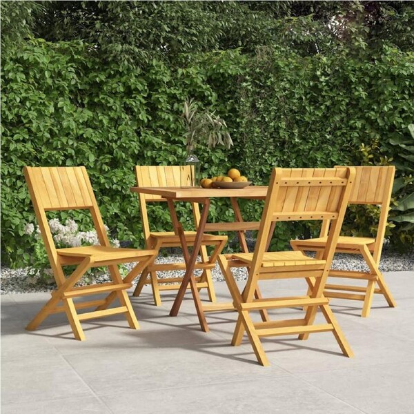 Folding Garden Chairs 4 pcs 47x61x90 cm Solid Wood Teak vidaXL
