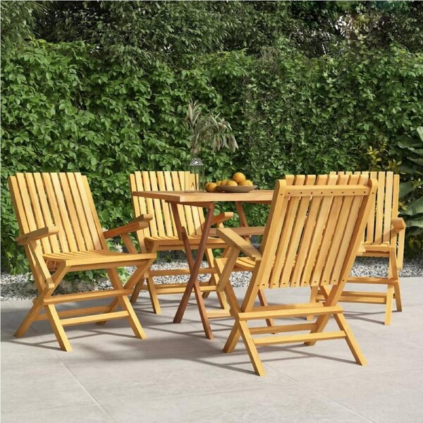 Folding Garden Chairs 4 pcs 61x67x90 cm Solid Wood Teak vidaXL