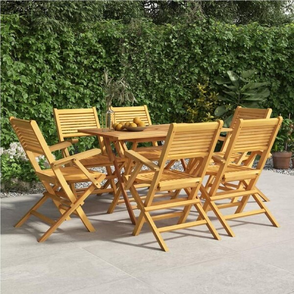 Folding Garden Chairs 6 pcs 55x62x90 cm Solid Wood Teak vidaXL