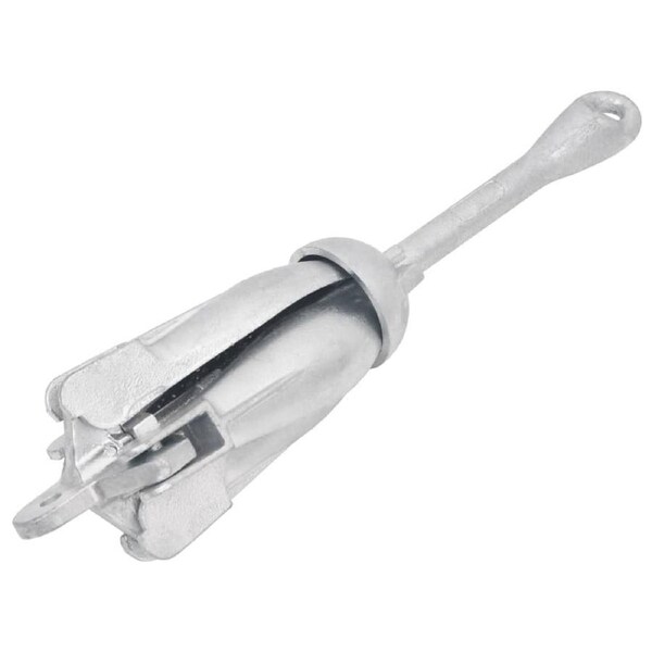 Folding Anchor Silver 4 kg Hot Dip Galvanized Cast Iron vidaXL