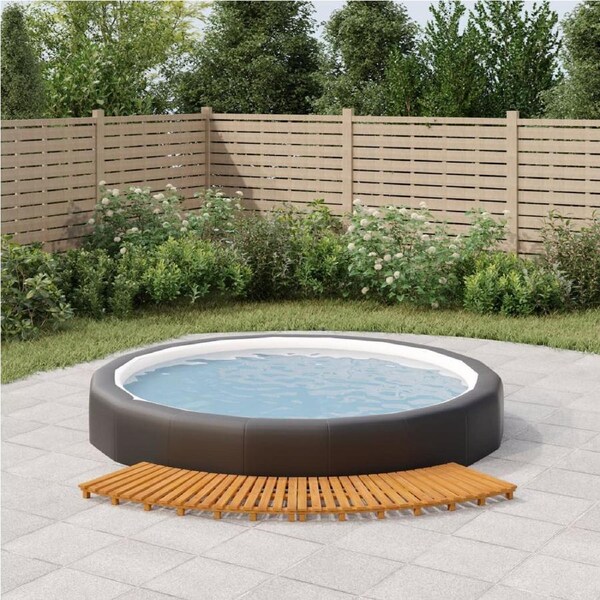 Spa Steps 2 pcs Solid Wood Acacia vidaXL