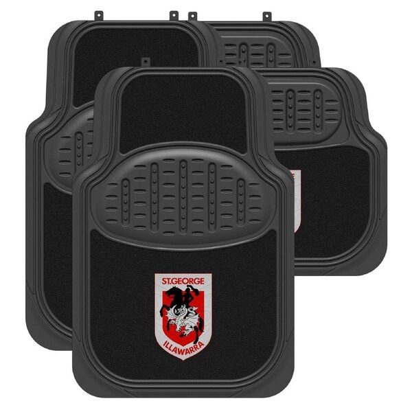 Sperling ST GEORGE DRAGONS Official NRL Carpet Rubber Car Mats