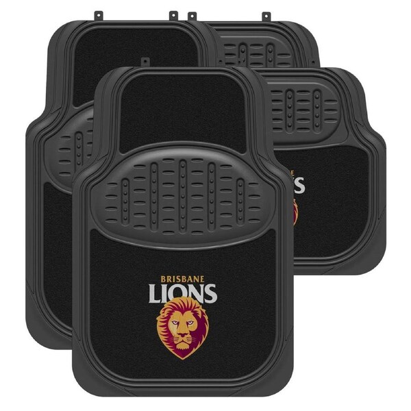 Sperling BRISBANE LIONS Official AFL Carpet Rubber Car Mats