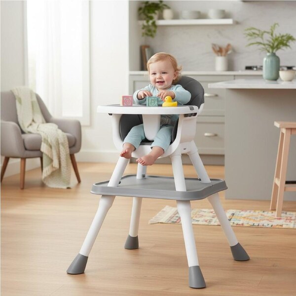 BoPeep 8-in-1 Baby High Chair with Removable Seat & Trays