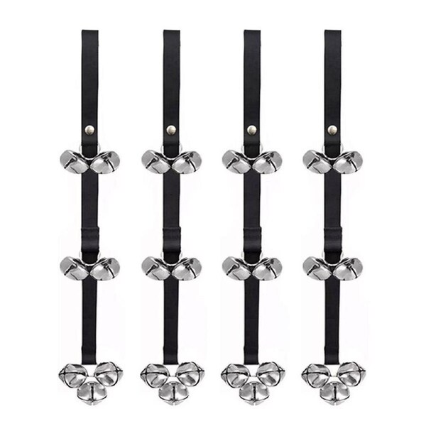 4PCS Pet Training Doorbell Rope Cat Teaser Toy Bell Interactive Play Rope Bell