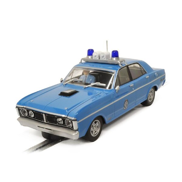 Scalextric 1:32 Scale Ford XY Falcon Police Car Blue Slot Car Model