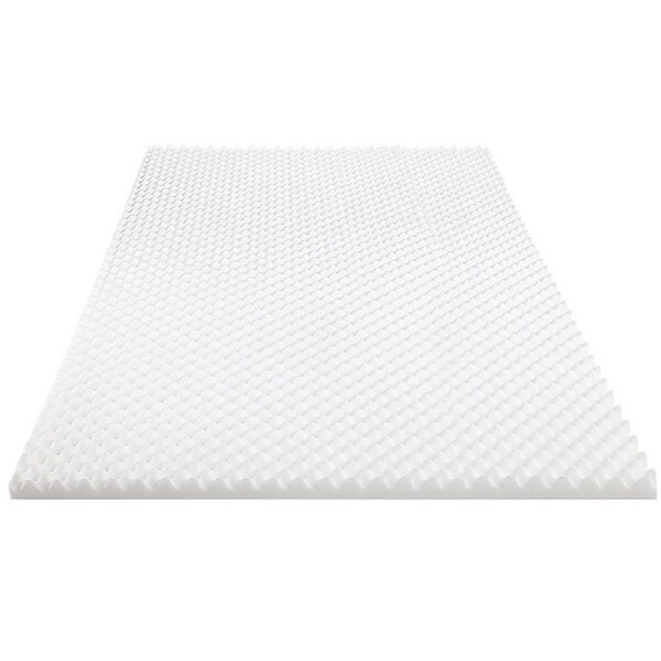 Bedding Mattress Topper Egg Crate Foam Toppers Bed Protector Queen 203x153x5cm