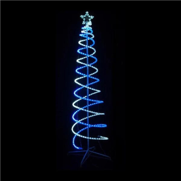 Double Spiral Tree 2.1m Blue White