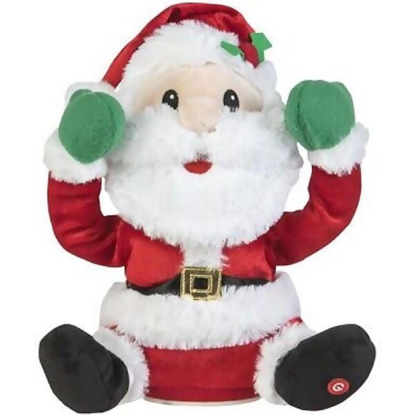 Cotton Candy - Xmas Santa Plush Playing Peekaboo