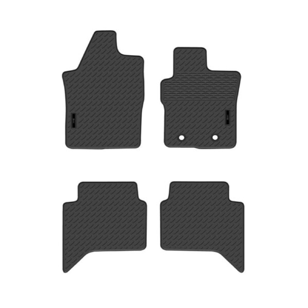 For Ford Ranger PY Dual Cab 06/2022-On Custom Car Floor Mats Rubber Black