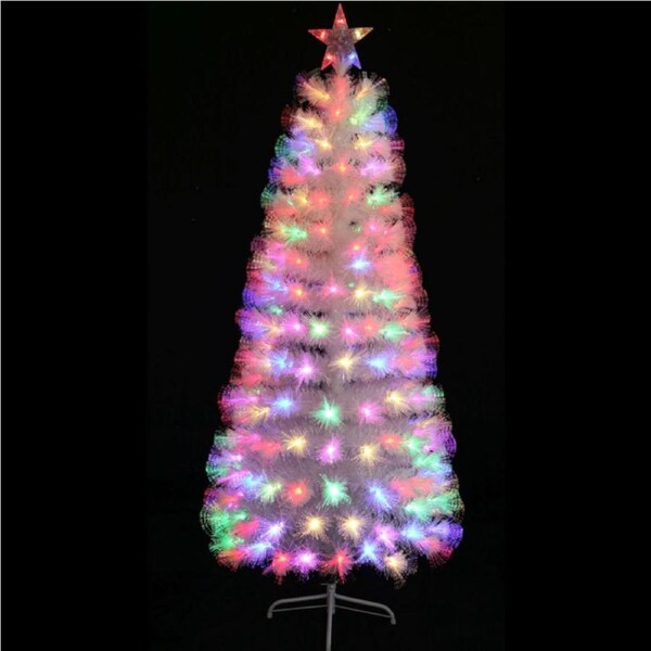 Fibre Optic Tree White w. Colour Change 1.8m
