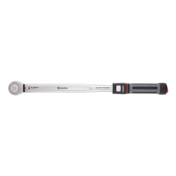 Wurth 1/2 Inch Torque Wrench 40-200Nm Ratchet Drive Tool for Precise Bolt Tightening