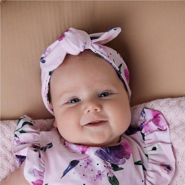 Snuggle Hunny Floral Kiss Organic Topknot