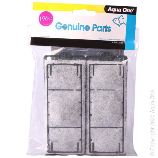 Aqua One HFX 70, 100, 150, 200 Carbon Cartridge 196c BULK BUY 5pk (25196c)