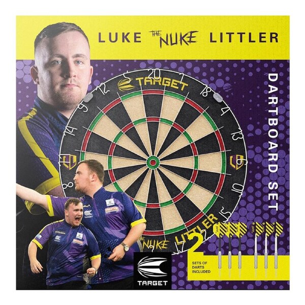 Target Luke 'The Nuke' Littler Dart Board Set With Darts