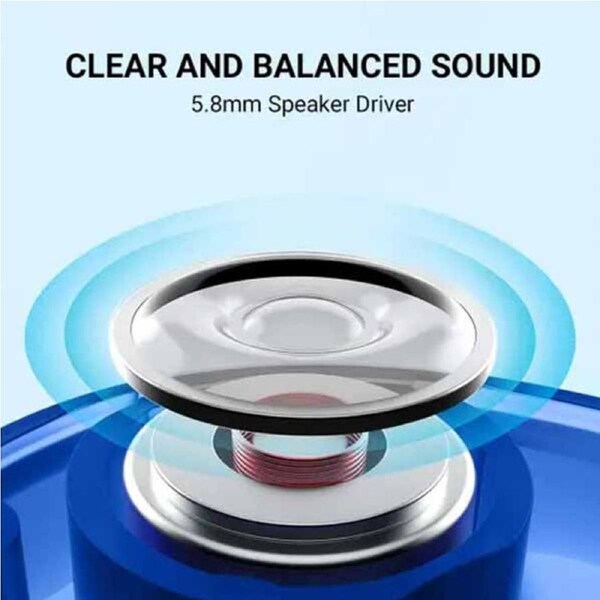 TCL SOCL500TWS Wireless Earbuds with Pumping Bass - Blue