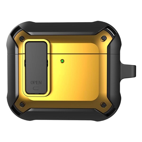 For AirPods 4 Bumblebee Bluetooth Earphone Silicone Protective Case, Black Yellow