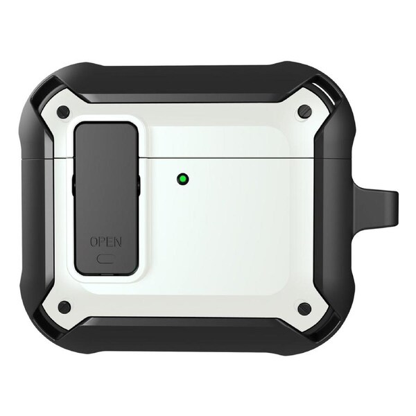For AirPods 4 Bumblebee Bluetooth Earphone Silicone Protective Case, Black White