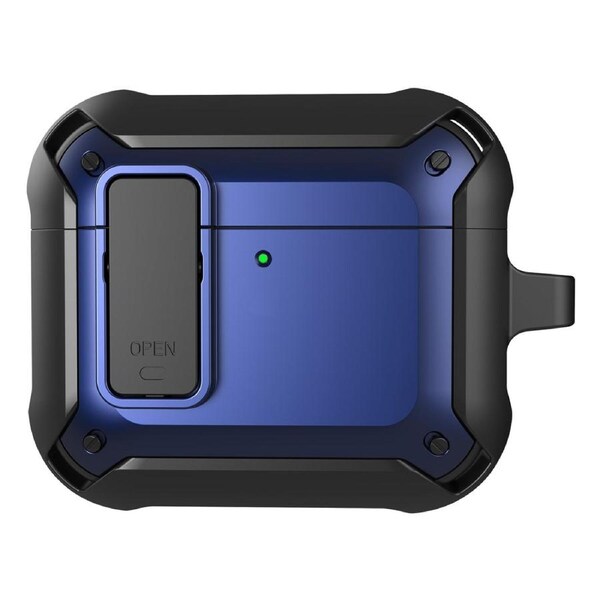For AirPods 4 Bumblebee Bluetooth Earphone Silicone Protective Case, Navy Blue