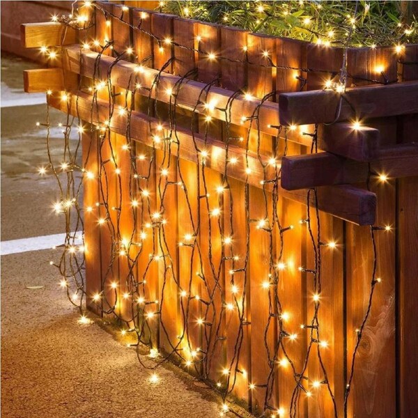 200 LED 22M Solar Powered Fairy String Lights Waterproof Garden Party Outdoor Decoration, LED Christmas Lights