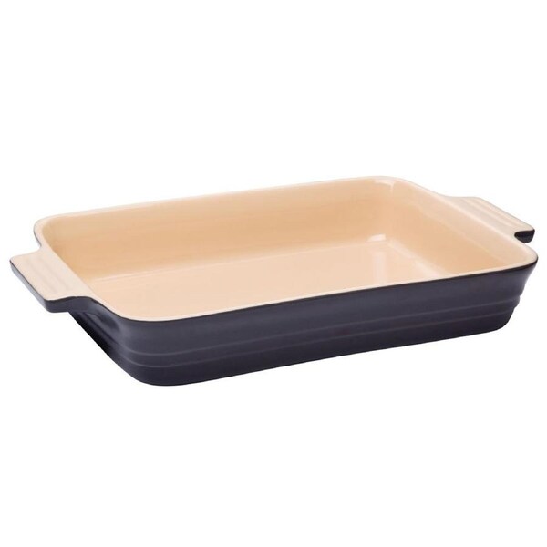 Chasseur Large Rectangular Baker - Stoneware - Caviar