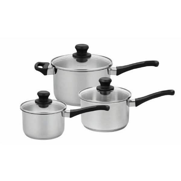 Scanpan Classic Inox 3 Piece Saucepan Set - 22548
