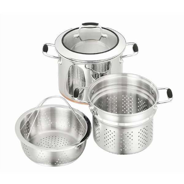 Scanpan Coppernox Multi Pasta Pot Set - 3 Piece