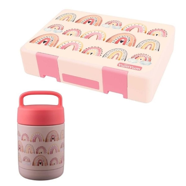 Avanti Yum Yum Bento Box & Insulated Food Jar - Rainbow Magic
