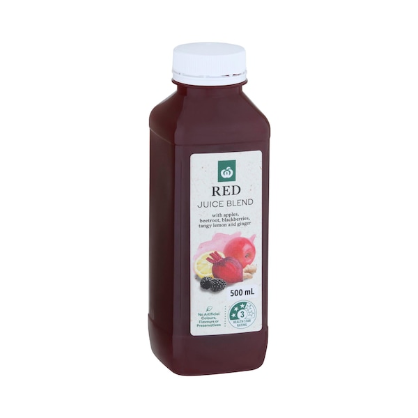 Woolworths Red Juice Blend Apple Beetroot & Blackberry 500mL