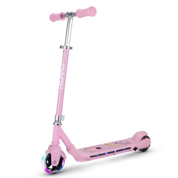 ROVO KIDS WhizKid Electric Scooter, Ages 5-11, Adjustable Height, AU Compliant, Lithium Battery, Brushless Motor, Pink