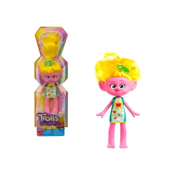 Trolls 3 Band Together Trendsettin Queen Doll, Viva