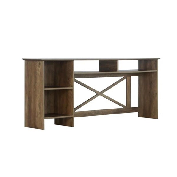 Maestro Furniture Axel Desk Hutch for L-Shape Home Office Computer Rustic Oak