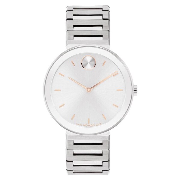 Movado Stainless Steel Silver Dial Women's Swiss Made Watch - 3601090