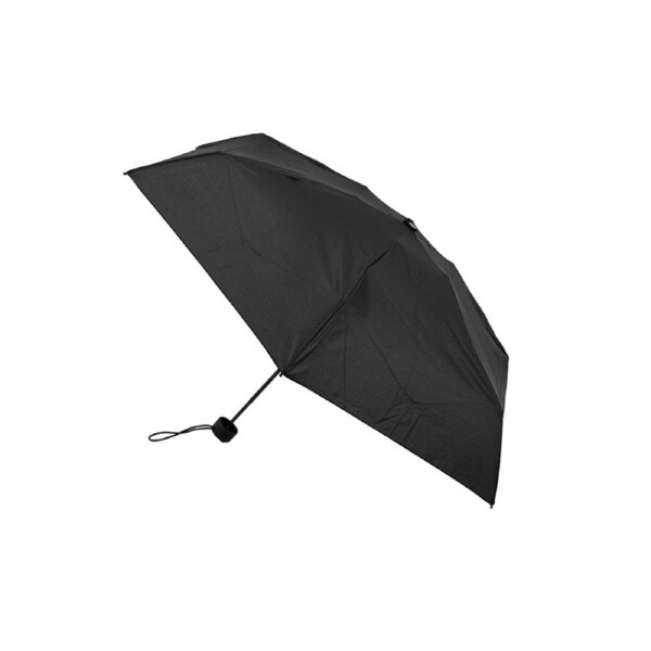 Clifton UPF50+ Super Micro Womens Mini Folding Wind Resistant Umbrella Black