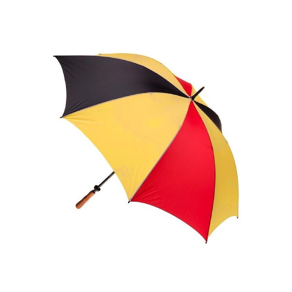 Clifton Albatross Golf Windproof Umbrella w/ Wood Handle Black/Yellow/Red