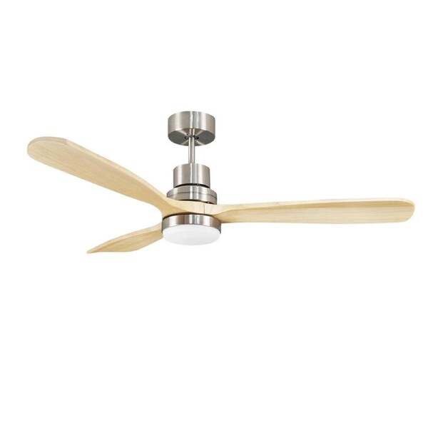Haven 52'' Brushed Nickel DC Ceiling Fan with LED Light & Remote Timer