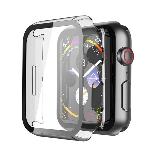 ZUSLAB for Apple Watch Series 10 (2024) 42mm Hard Case with Tempered Glass Screen Protector Ultra Thin Anti Fall Tough Protective Cover - Clear